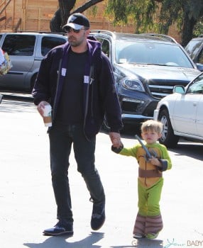 Ben Affleck at the Farmer's Market with son Samuel