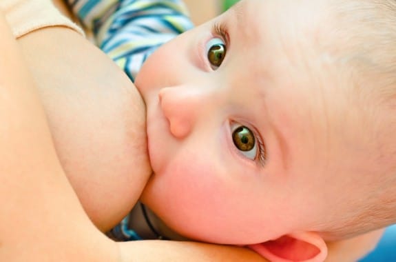 Breastfeeding baby