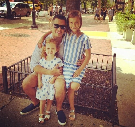 Cash Warren with daughters Honor and Haven - Father's Day