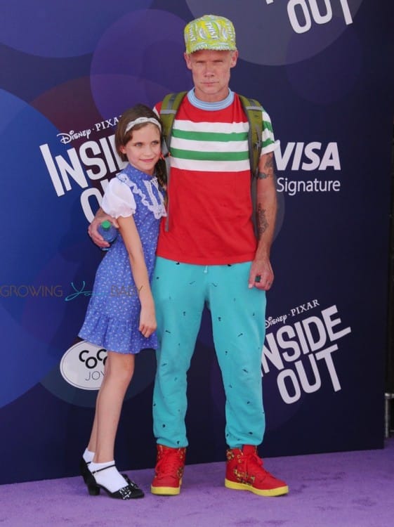 FLEA attends Inside Out Premiere with his daughter Sunny Bebop Balzary