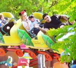 Hilary Duff rides the coasters at Disneyland with son Luca