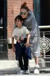 Jennifer Lopez with kids Max & Emme Anthony at a street festival in New York City