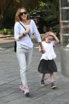 Sarah Jessica Parker dows the school run with her  twins in NYC