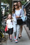 Sarah Jessica Parker with twins Marion & Tabitha Broderick out in NYC