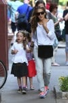 Sarah Jessica Parker with twins Marion & Tabitha Broderick out in NYC