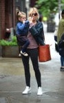 Sienna Miller with daughter Marlowe Sturridge in NYC