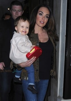 Tamara Ecclestone with daughter Sophia at Kai restaurant in Mayfair