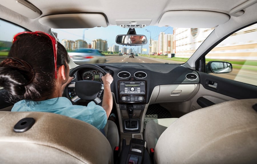 woman driving