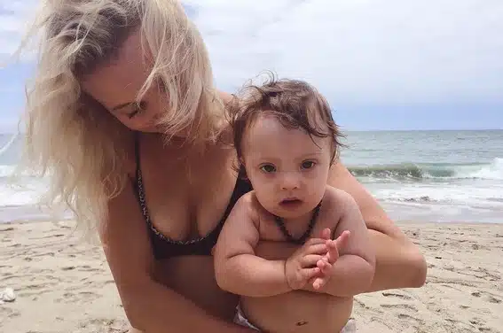 Amanda Booth with son Micah Quinones