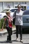 Angelina Jolie at Toys R Us With daughter Shiloh