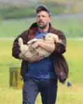 Ben Affleck carries a new puppy in Atlanta
