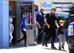 Brad Pitt leaves his twins birthday party with kids Knox, Zahara, Vivienne and Pax