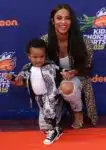 Ciara with son Future Zahir Wilburn at 2015 Nickelodeon Kid's Choice Sports Awards