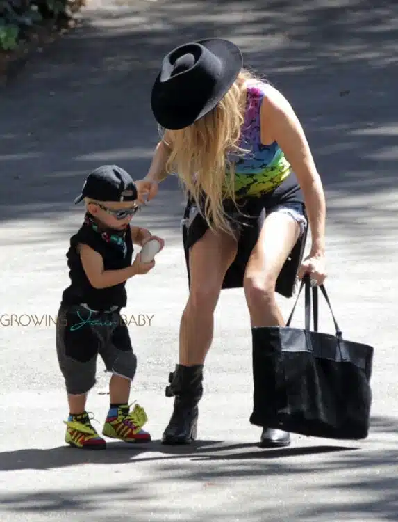 Fergie Steps Out With Her Son, Axl Jack Duhamel