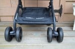 GB Qbit Stroller - storage and wheel locks