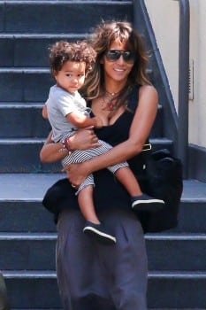 Halle Berry leaves Westfield Mall in Century City with son Maceo