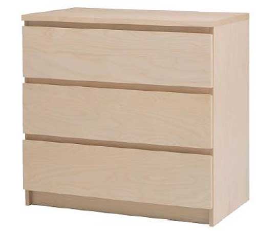 IKEA MALM 3-drawer chests