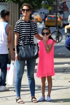 Katie Holmes and daughter Suri Cruise out in NYC