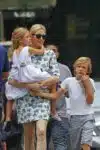 Kelly Rutherford out in NYC with kids Helena & Hermes Giersch
