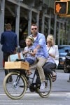 Liev Schreiber & Naomi Watts Out For A Bicycle Ride In NYC with son Sasha