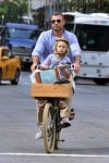 Liev Schreiber & Naomi Watts Out For A Bicycle Ride In NYC  with son Sasha