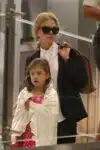 Nicole Kidman with daughter Sunday Urban at LAX