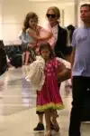Nicole Kidman with daughters Faith & Sunday at LAX