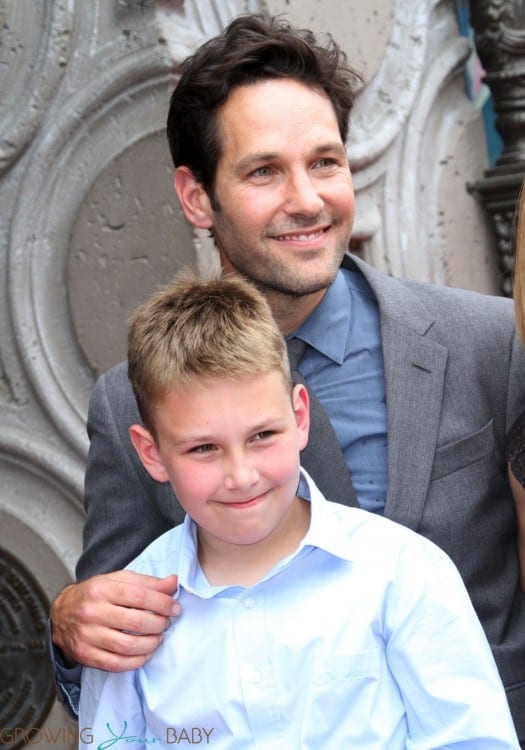 Paul Rudd with son Jack at Walk of Fame Ceremony