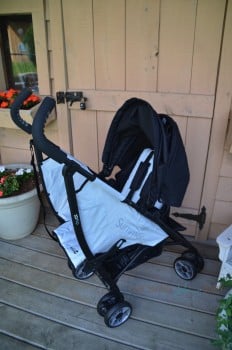 Summer Infant 3DFlip Convenience Stroller - fully reclined rear facing
