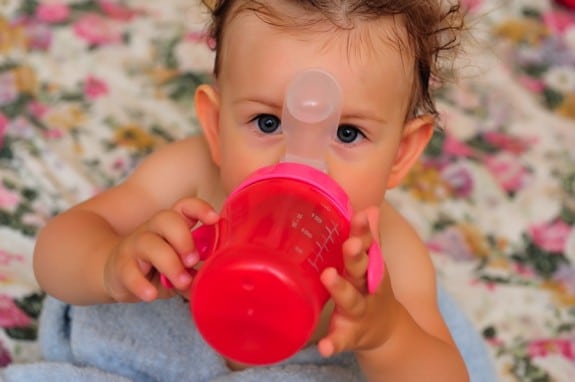 baby with a sippy