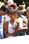 Halle Berry out in Malibu with son Maceo