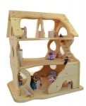 Handcrafted Natural Wooden Toy Dollhouse-Hannah's Dollhouse
