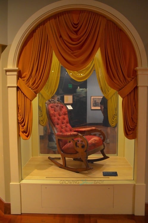 Henry Ford Museum - The Chair Lincoln was sitting in when he was assassinated