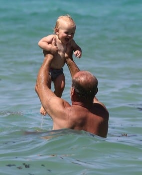 Kelsey Grammer with son Kelsey Gabriel in Miami