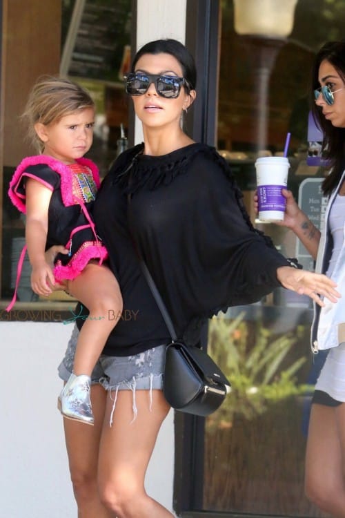 Kourtney Kardashian out in Malibu with daughter Penelope