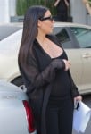 Pregnant Kim Kardashian  out for lunch in LA