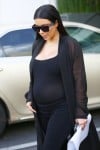 Pregnant reality star Kim Kardashian out for lunch in LA