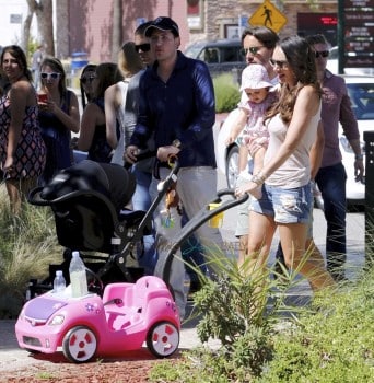 Tamara Ecclestone with daughter Sophia and Jay Stunt out in LA