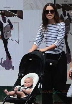 Actress Keira Knightley steps out with daughter Edie