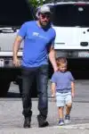 Ben Affleck with son Samuel at the market in Pacific Palisades