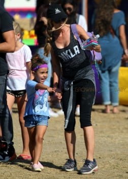 Denise Richards takes her daughter Eloise to the fair in Malibu