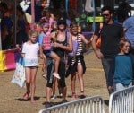 Denise Richards takes her kids Sam, Lola and Eloise to the fair in Malibu