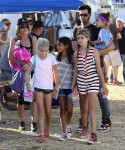 Denise Richards takes her kids Sam, Lola and Eloise to the fair in Malibu
