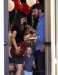 Jennifer Garner and Ben Affleck with son Samuel at church