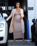 Pregnant Kim Kardashian leaves a studio in Sherman Oaks CA