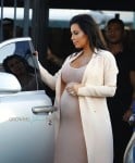 Pregnant Kim Kardashian leaves a studio in Sherman Oaks California