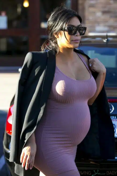 Pregnant Kim Kardashian out in Malibu, Ca