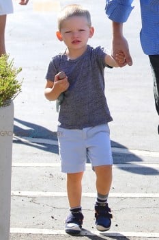 Samuel Affleck at the farmer's market