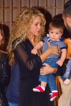 Shakira Steps Out In NYC With Son Sasha