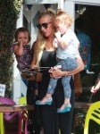 Tamara and Petra Ecclestone out in LA with their daughters Lavinia & Sophia